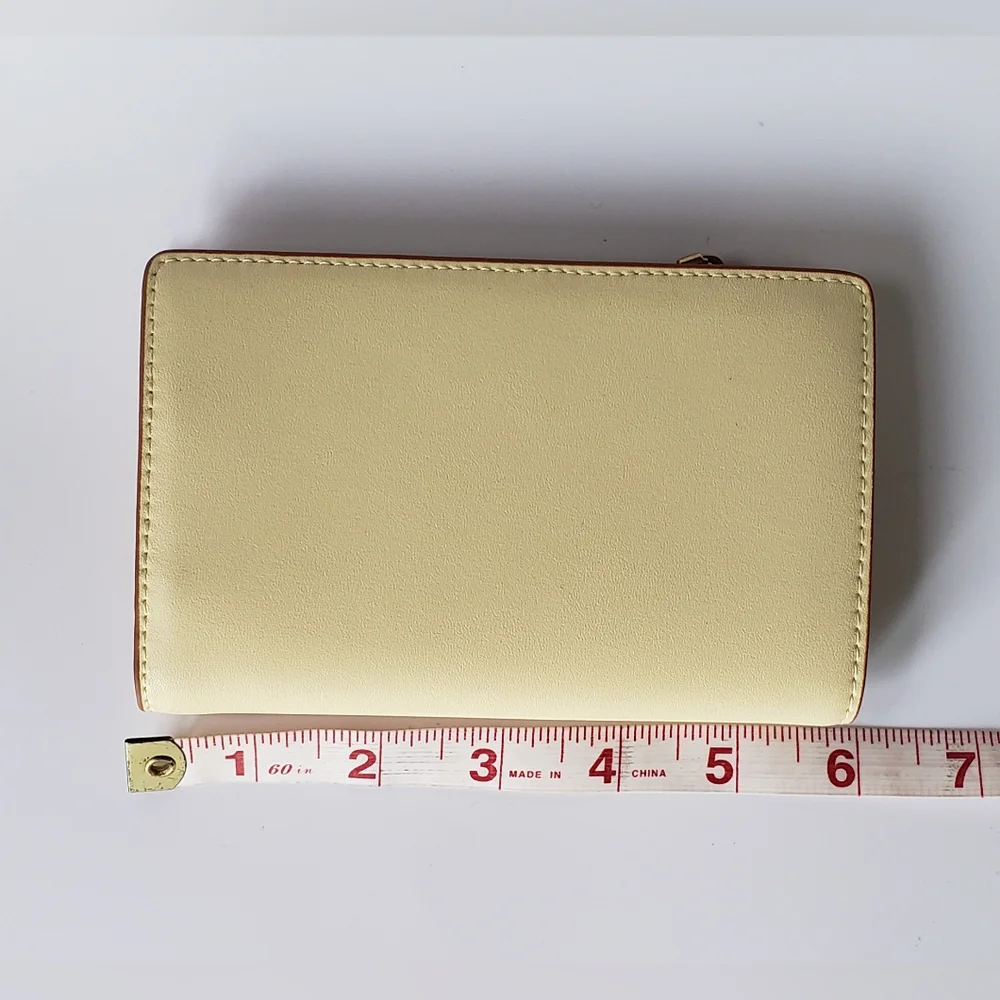 Charles & Keith Cadence Top-Zip Wallet Buttery Yellow